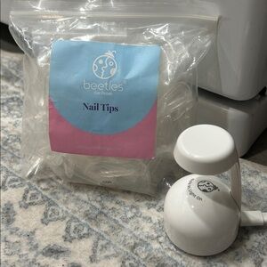 NAIL TIPS WITH UV & LED LAMP 500 ACRYLIC TIPS